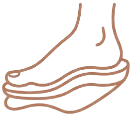 Foot comfort support icon